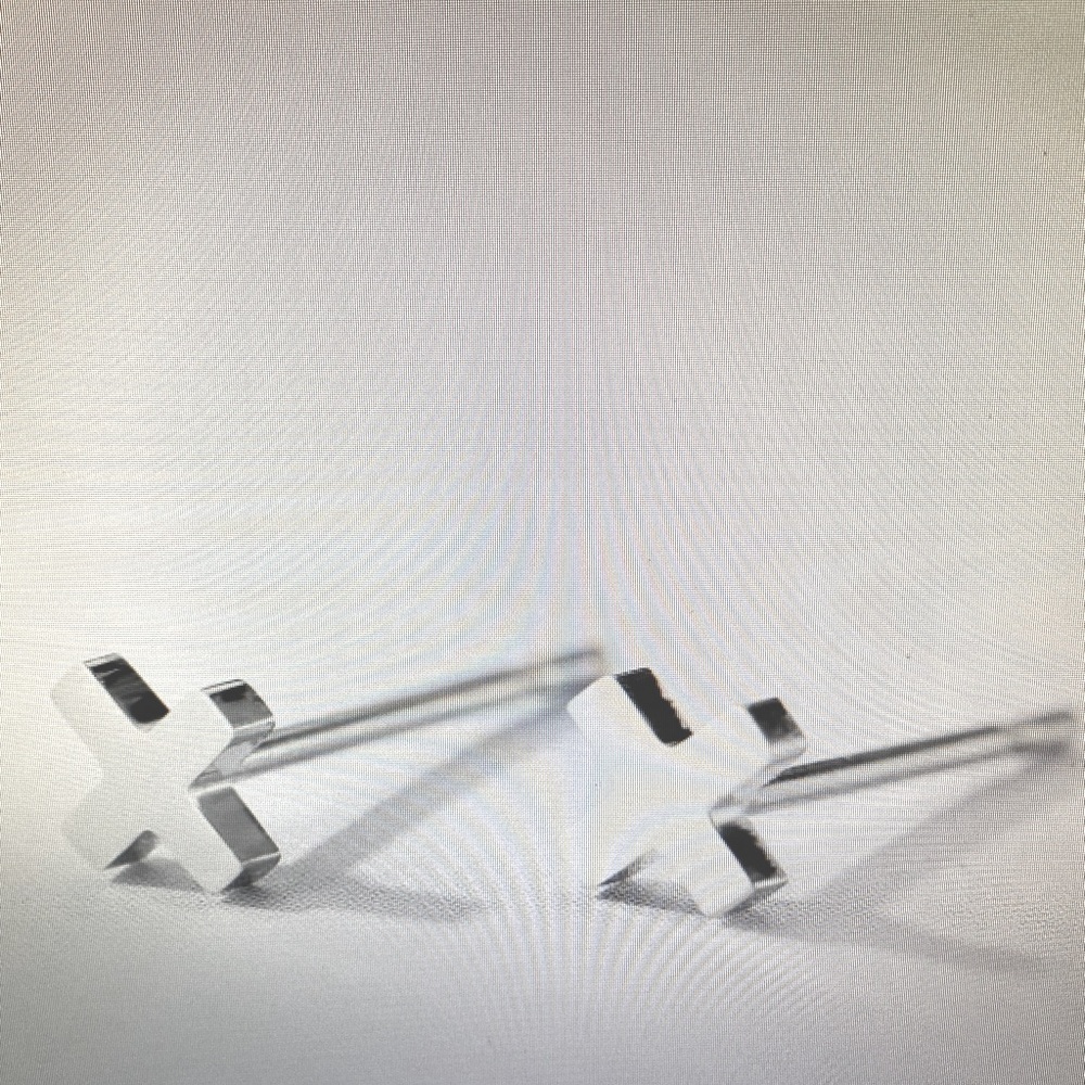Y2K Dainty Contemporary SilverTitanium Steel Minimalist Bright Cross Studs